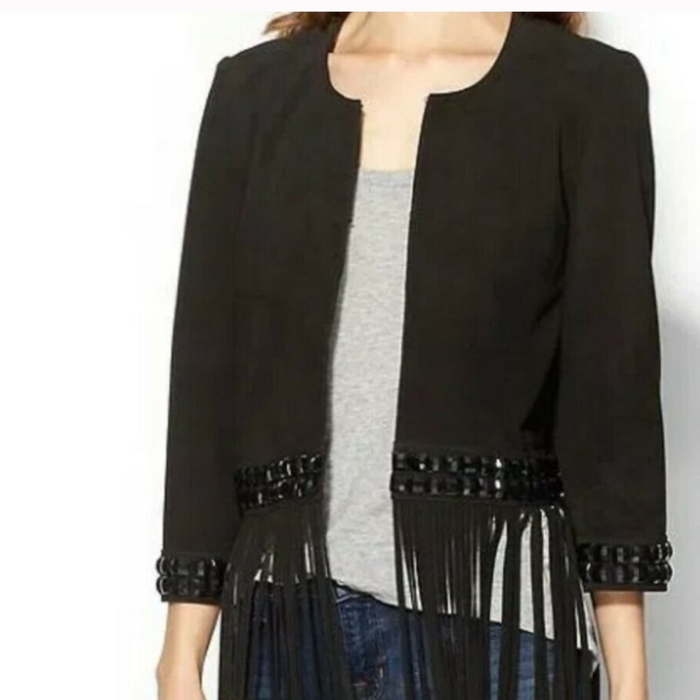 Piperlime Collection Suede Fringe Jacket - Picture 2 of 12